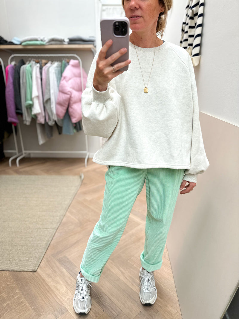 Alson fleeced sweatshirt - Oatmeal