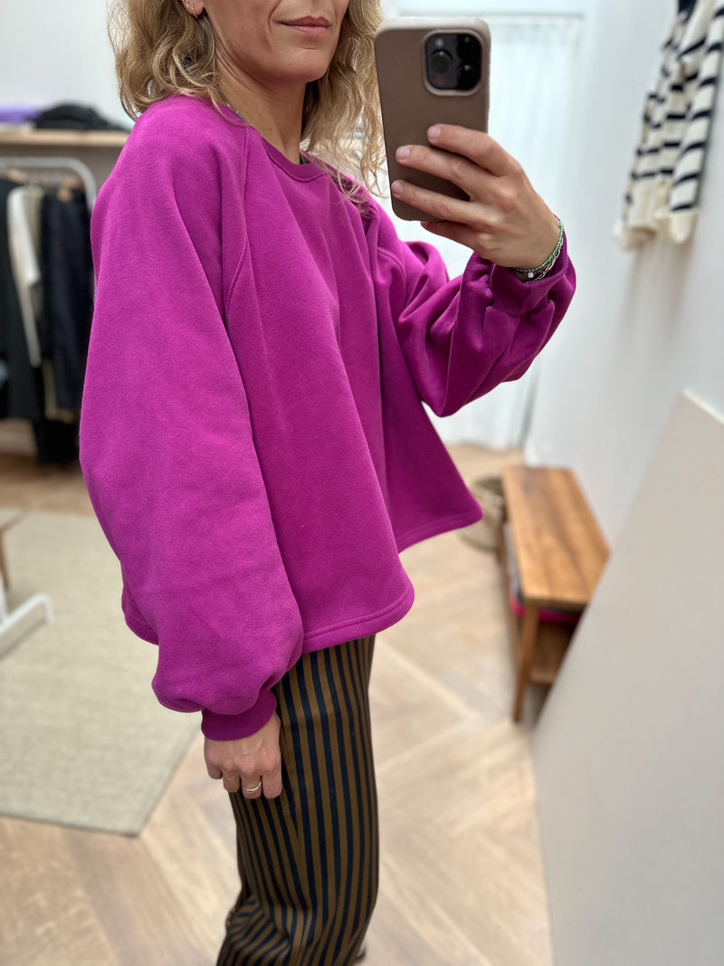 Alson fleeced sweatshirt - Mulberry