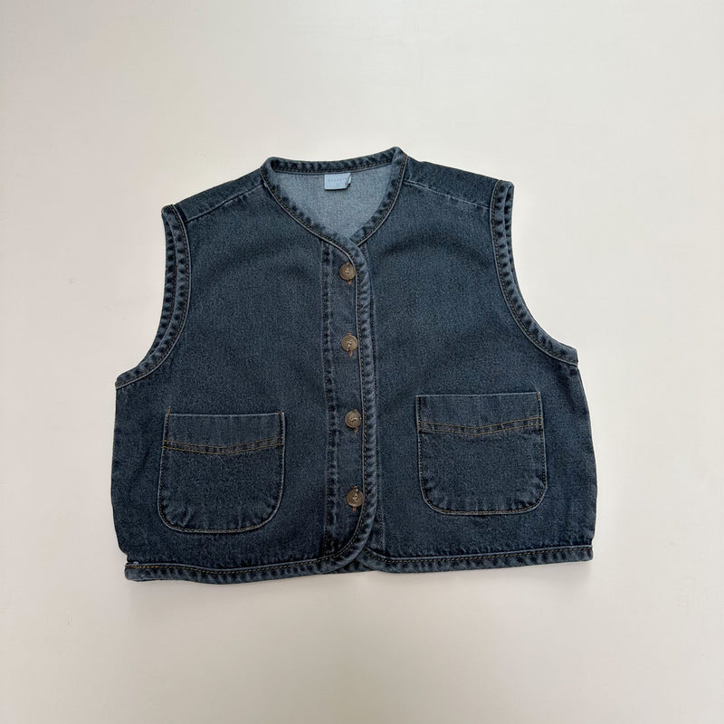 Bell denim vest - Washed grey