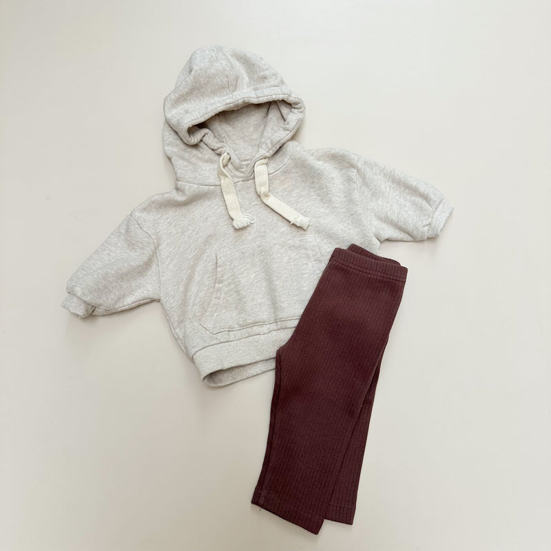 Rib pants - Brown