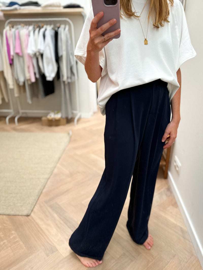 Flowy wide trousers - Navy