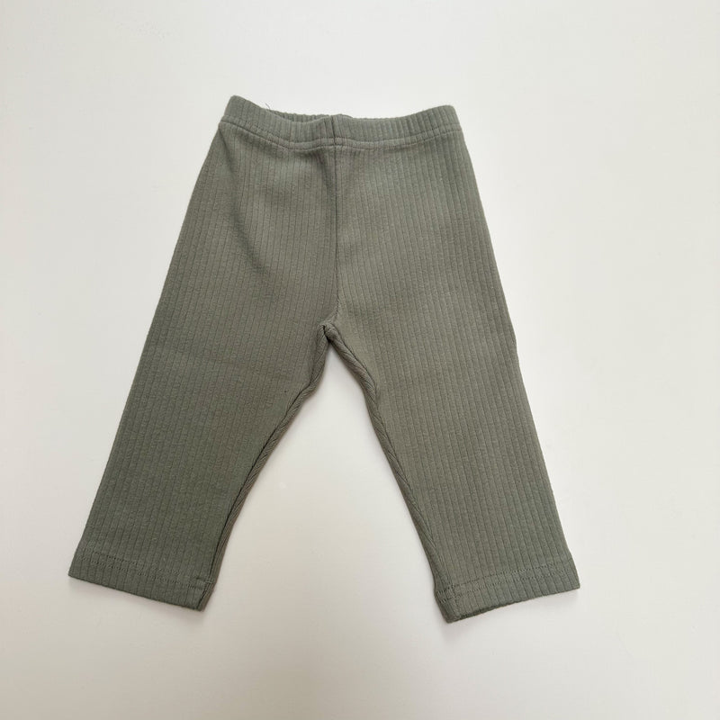 Rib pants - Sage