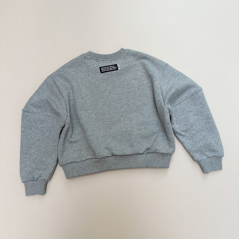 Boxy sweatshirt - Grey melange