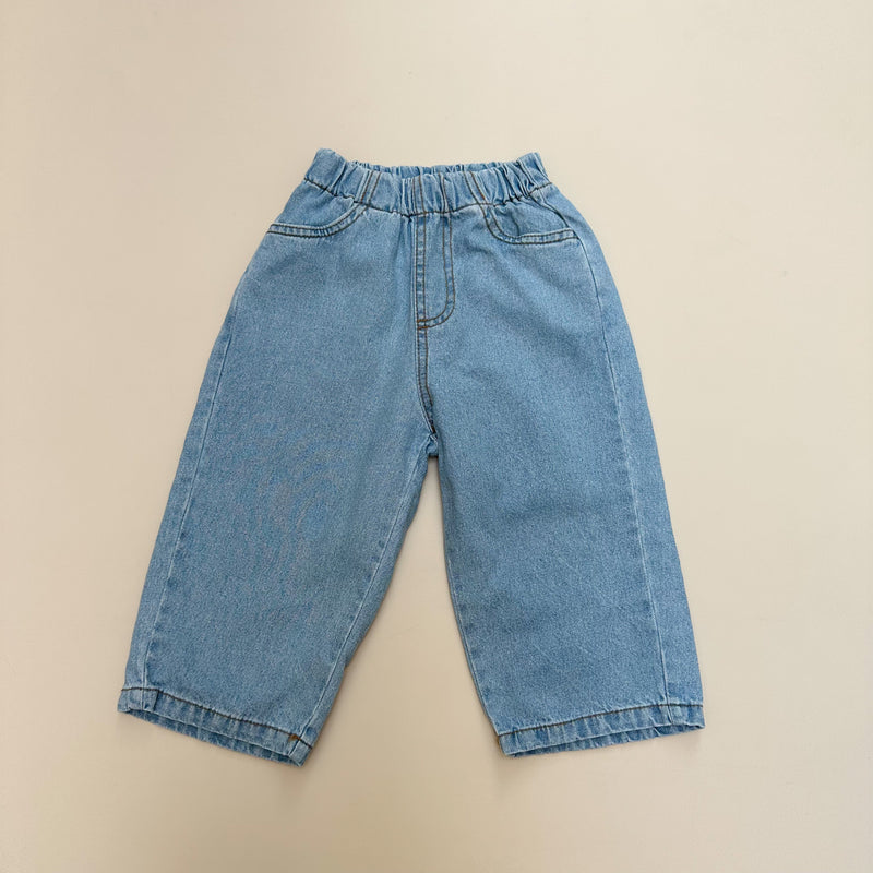 Wide leg jeans - Light blue denim