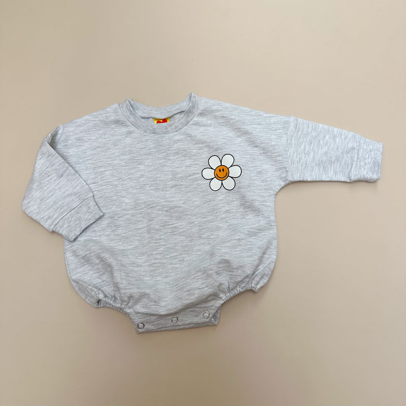 Daisy sweater onesie - White melange