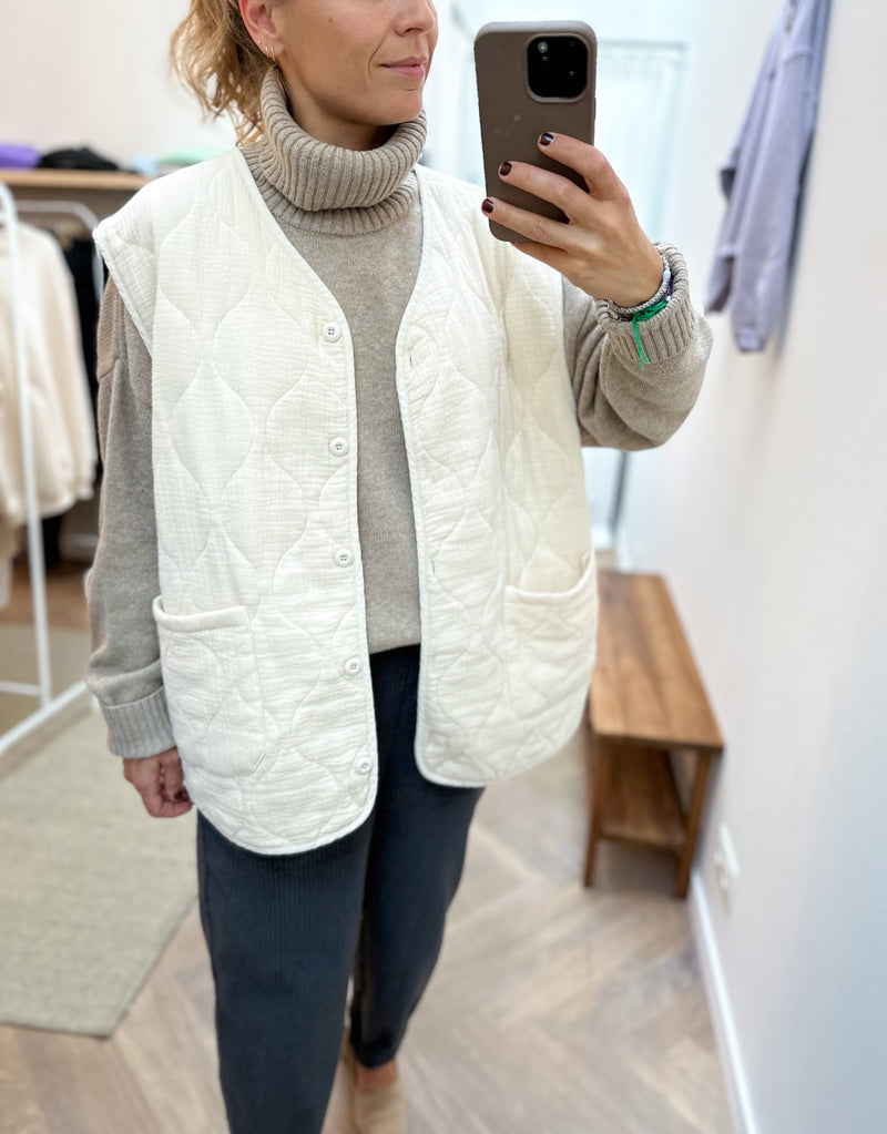 Bella vest - Cream