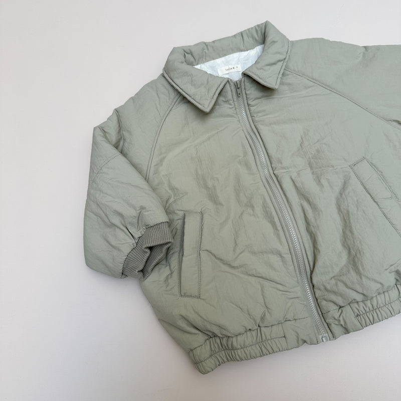 Padded bomber jacket - Light khaki