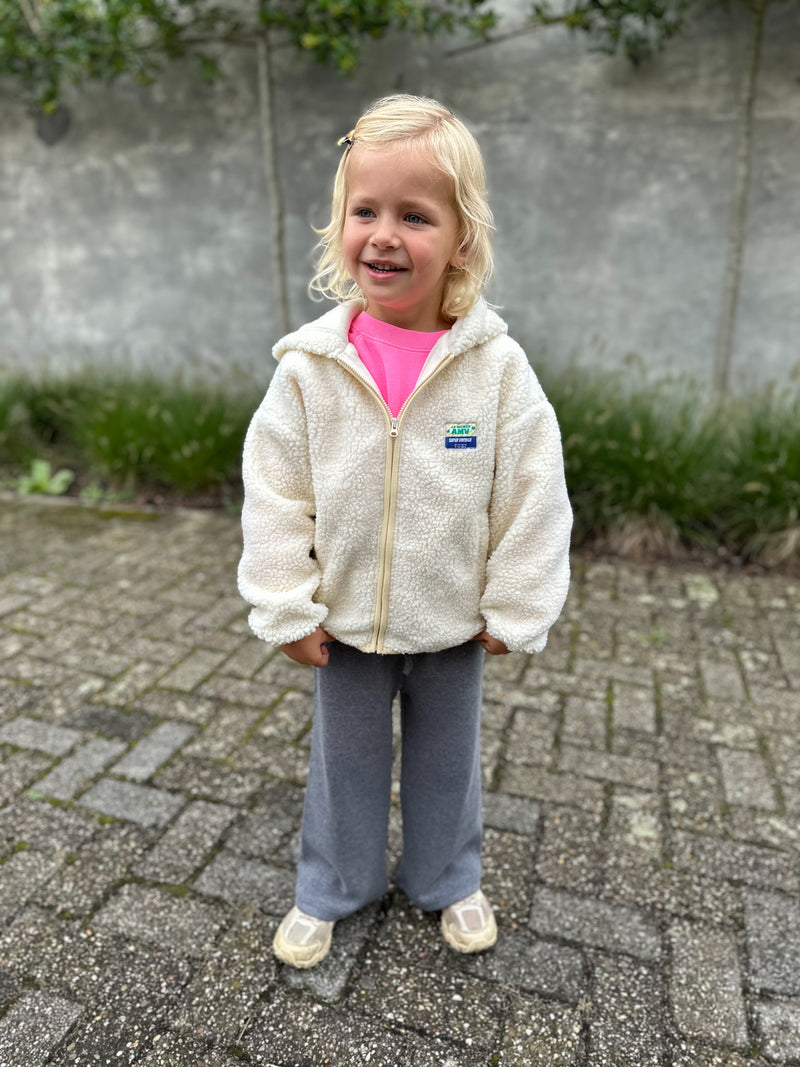 Hoktown pile jacket kids - Ecru