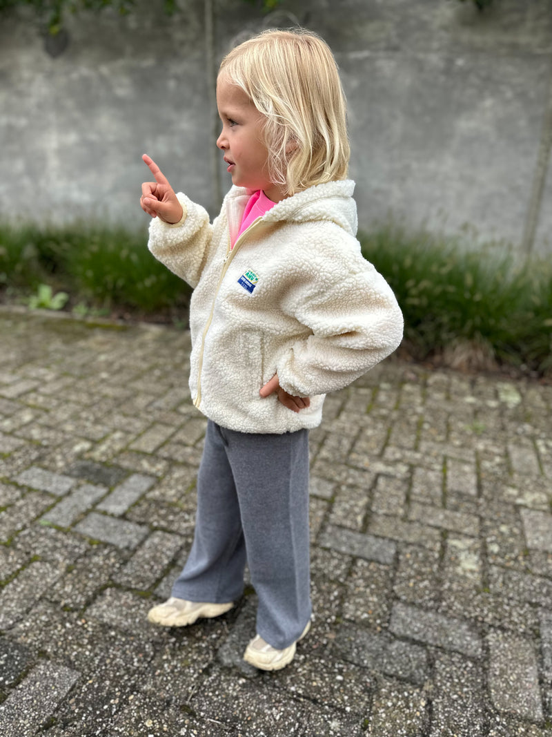 Hoktown pile jacket kids - Ecru