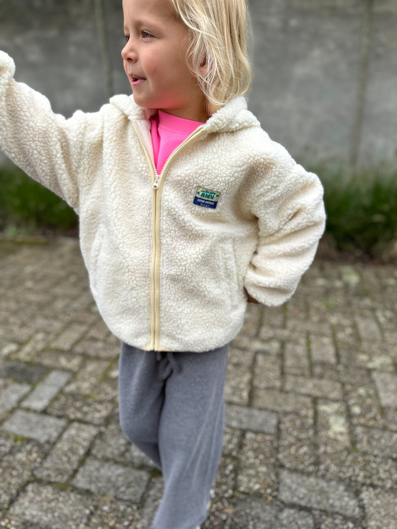 Hoktown pile jacket kids - Ecru
