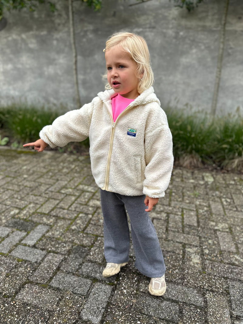 Hoktown pile jacket kids - Ecru