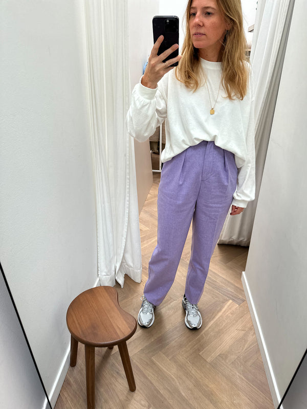 Rival pleated trousers - Violet