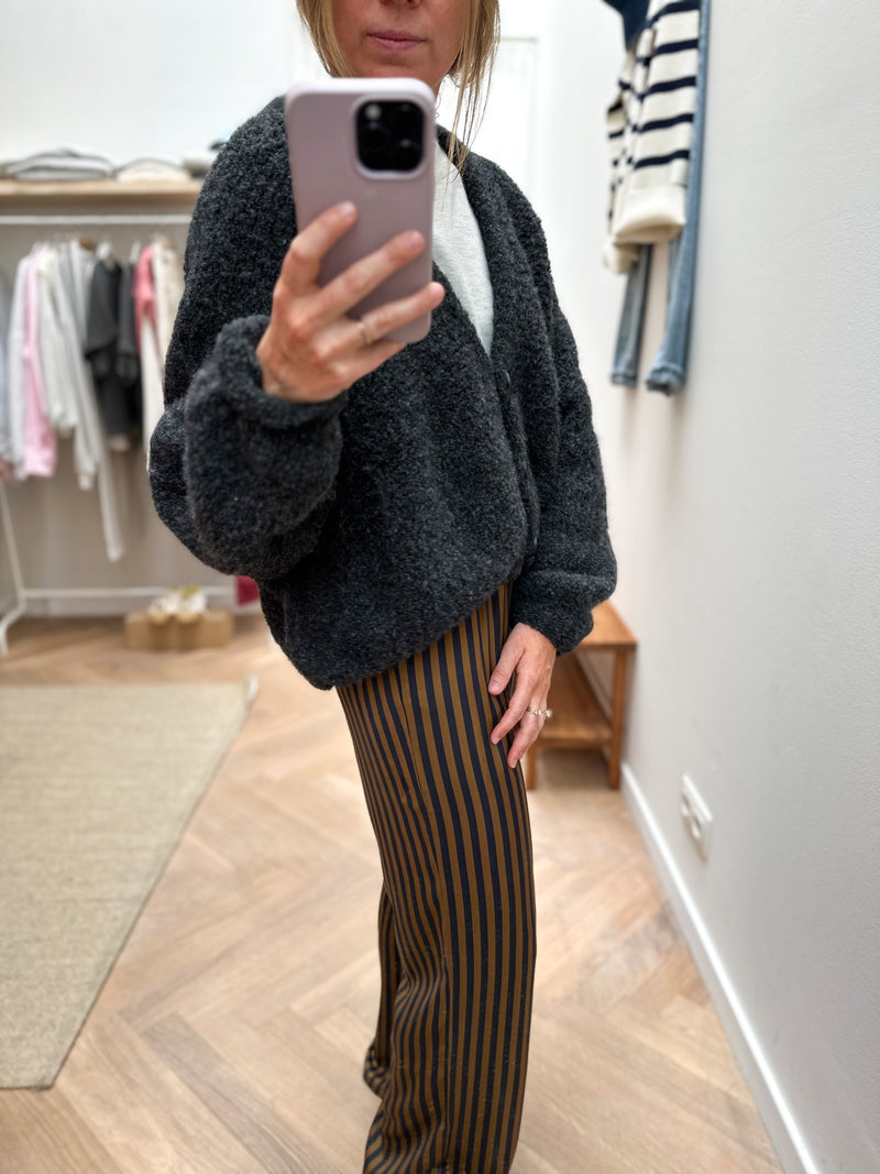 Zolly cardigan - Charcoal melange