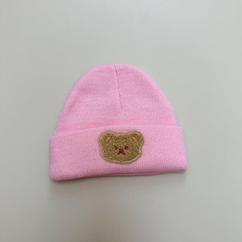 Baby bear beanie - Pink