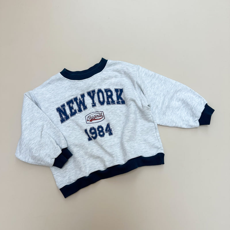 NY sweatshirt - Light grey melange