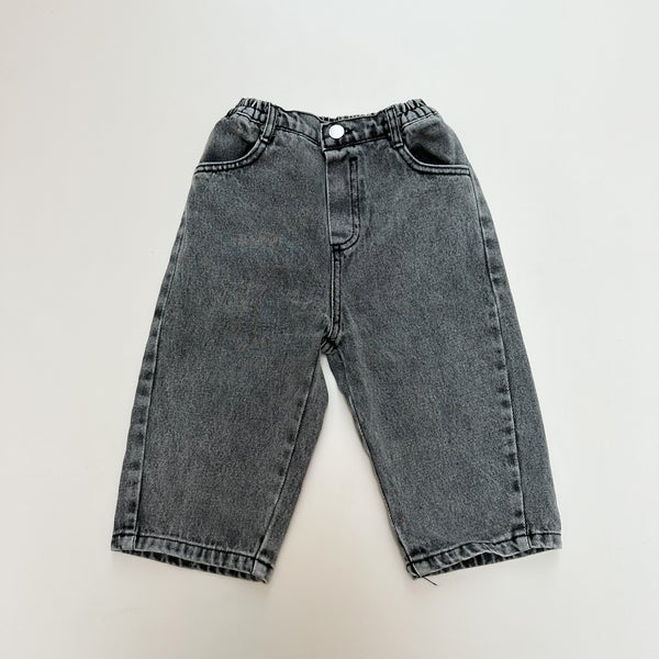 Wide baggy jeans - Black washing