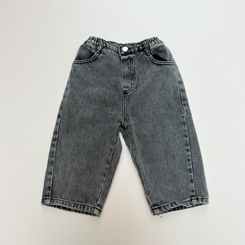 Wide baggy jeans - Black washing