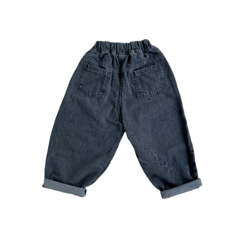 Léo baggy jeans - Dark grey washing