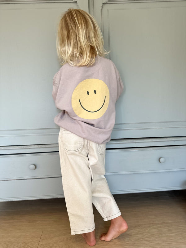 Smile sweatshirt - Dusty lilac