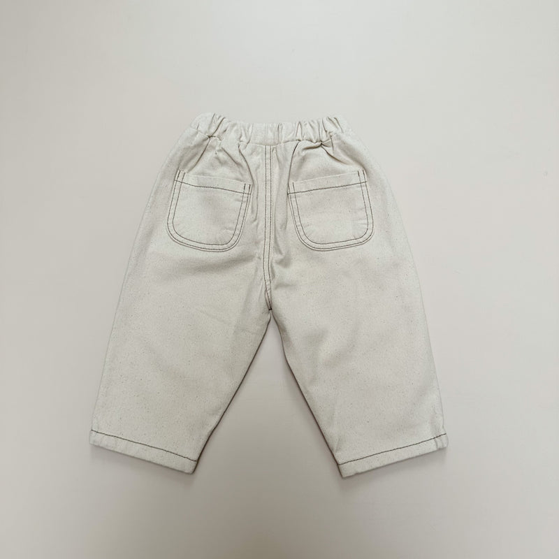 Baggy denim pants - Natural