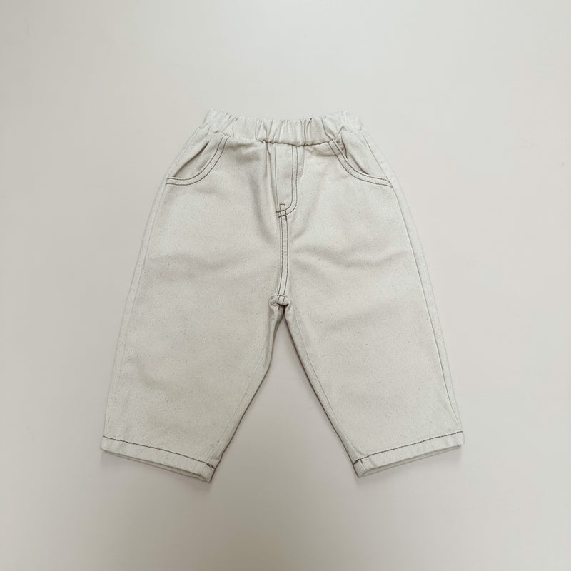 Baggy denim pants - Natural
