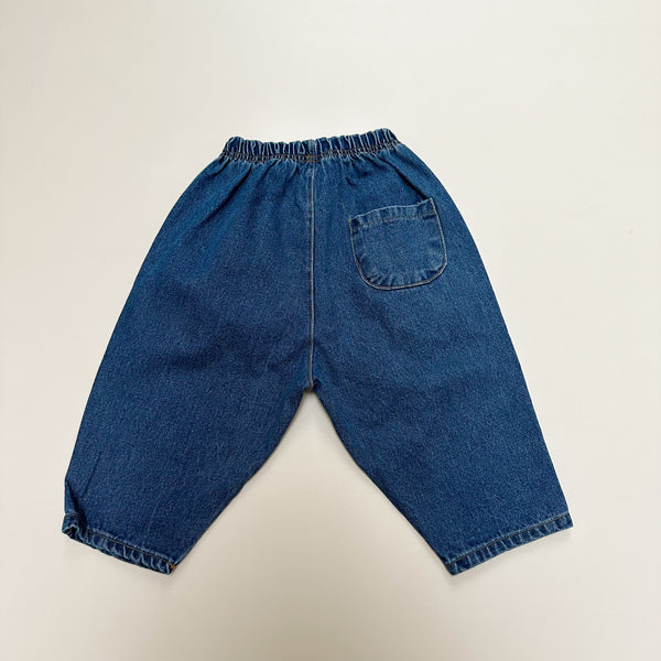 Comfy denim pants - Dark blue denim