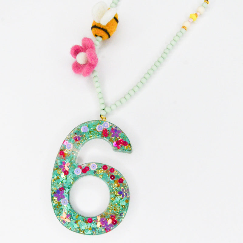 FB pendant flower party - Number 7
