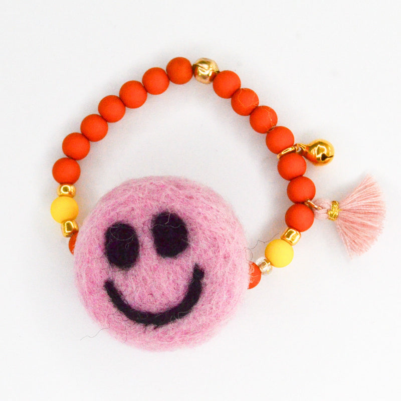 FB smiley bracelet - Orange