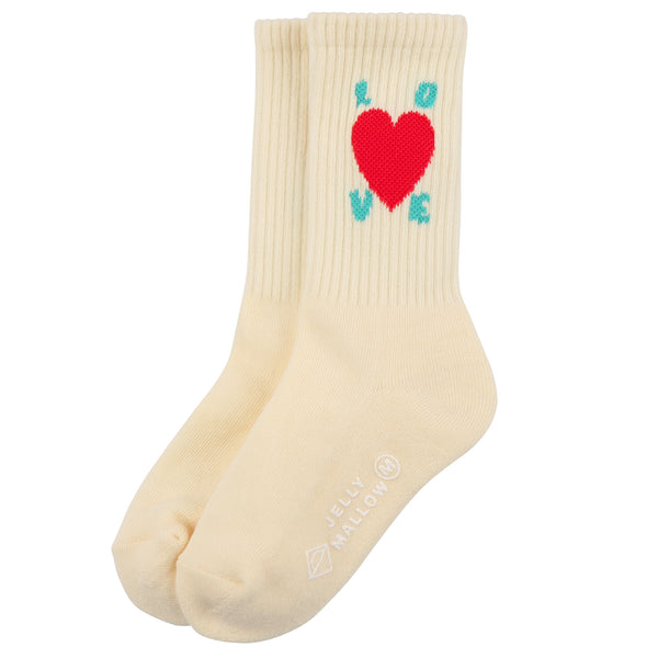 Love sport socks - Ecru