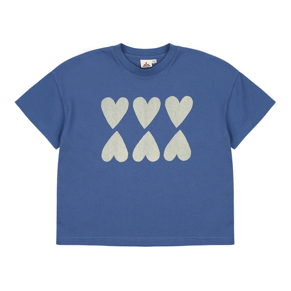 Heart tee - Washed blue