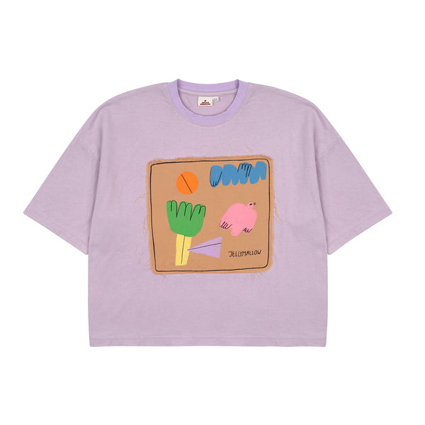 Oversized frame tee - Lilac
