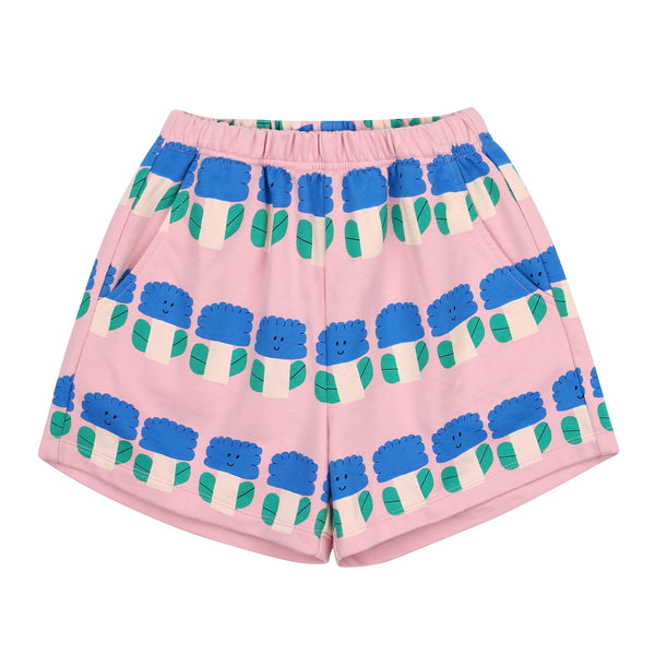 Big flower shorts - Pink/blue