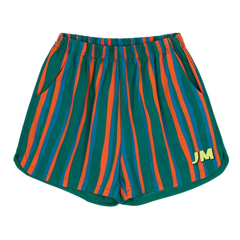 JM striped shorts - Green