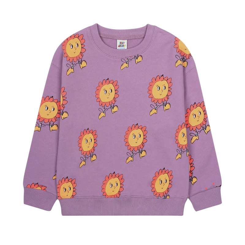Sunflower sweatshirt - Washed purple