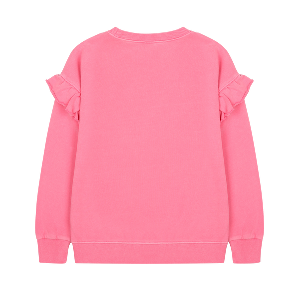 Together pigment Ruffled sweatshirt - Pink