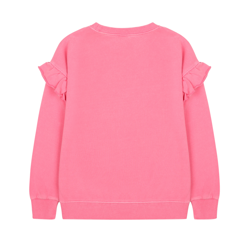 Together pigment Ruffled sweatshirt - Pink
