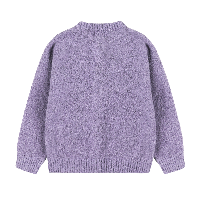 Lucky clover cardigan - Lilac
