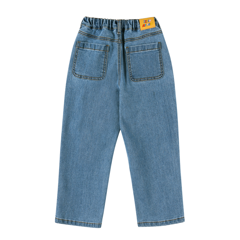 Colored nature denim pants - Blue