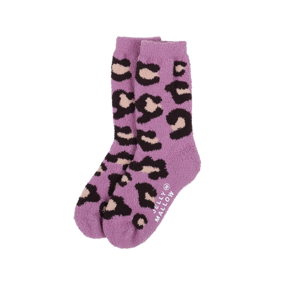 Fluffy leo socks - Lilac