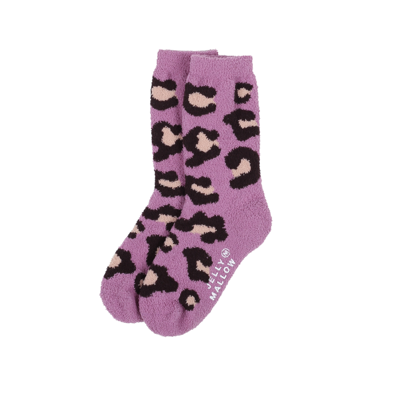 Fluffy leo socks - Lilac