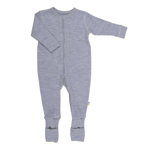 Merino wool sleepsuit - Grey melange