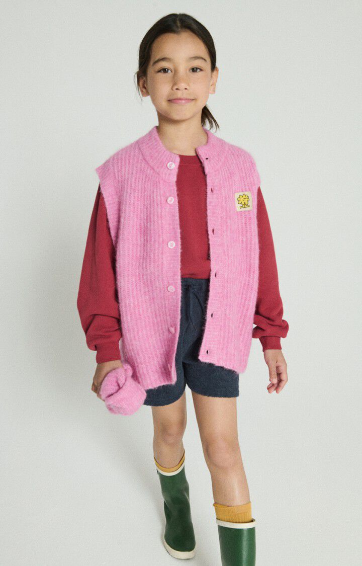 East cardigan - Pink bubble melange