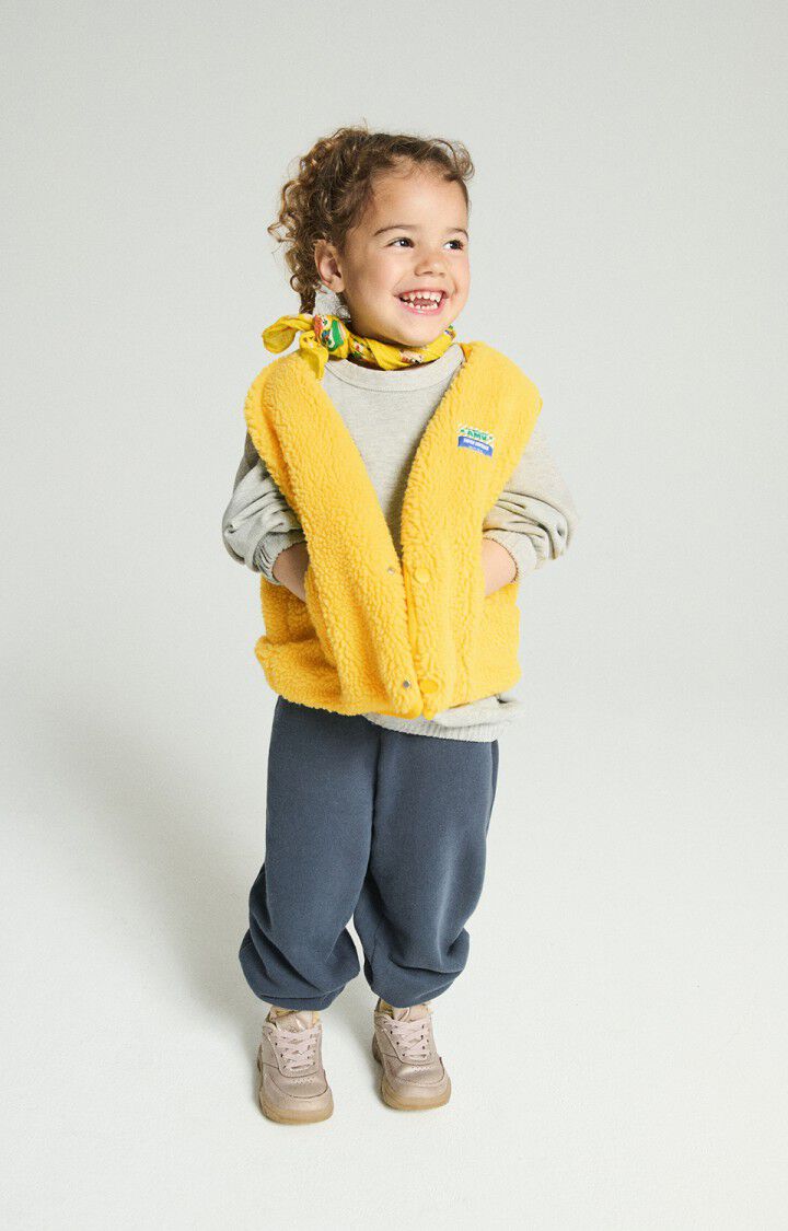 Hoktown pile vest kids - Daffodil yellow