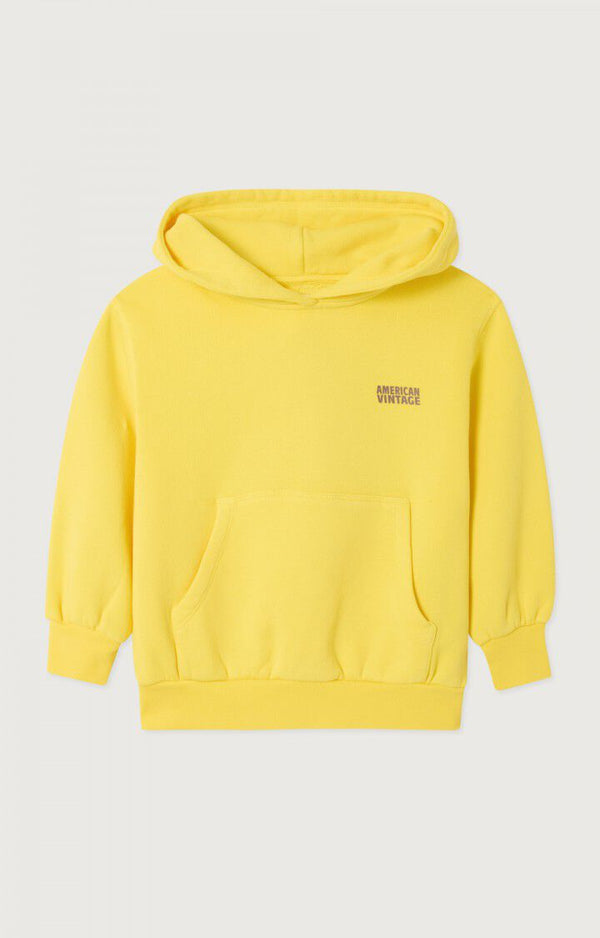 Kids izubird sweatshirt hoodie - Acacia yellow