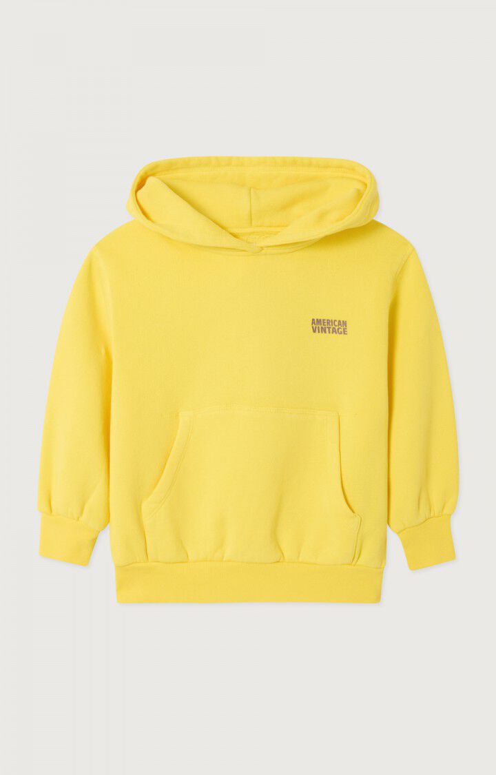 Kids izubird sweatshirt hoodie - Acacia yellow