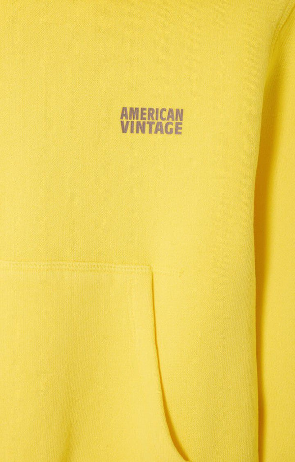 Kids izubird sweatshirt hoodie - Acacia yellow