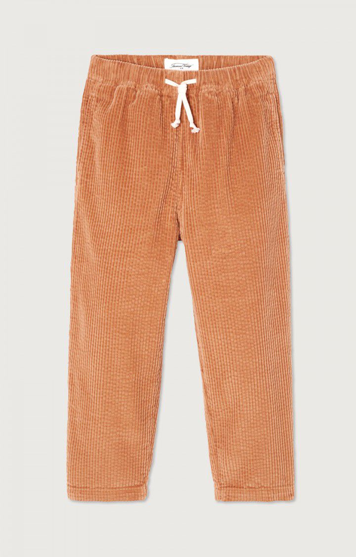 Corduroy padow pants kids - Noisette