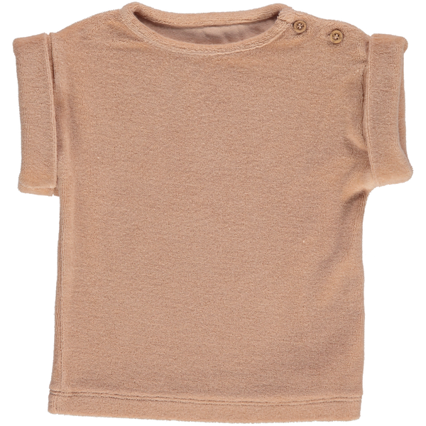 Baby terry tee - Toasted almond