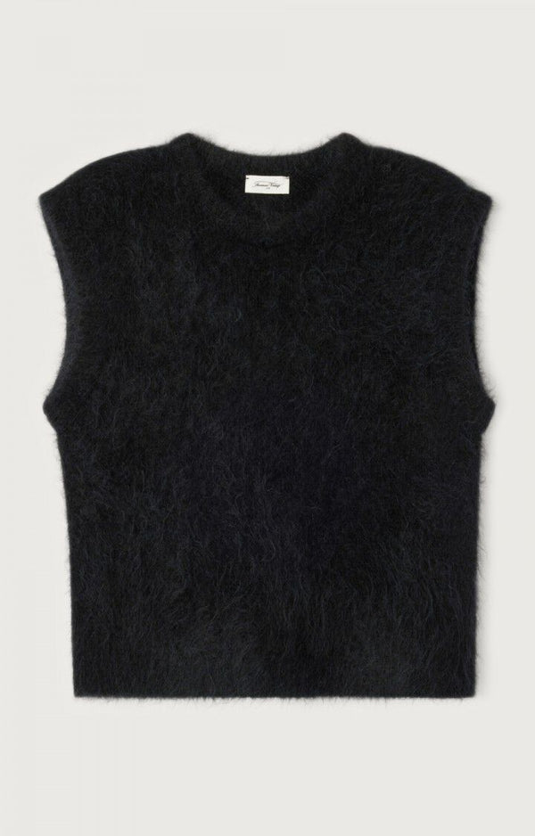 Niby alpaca vest - Black