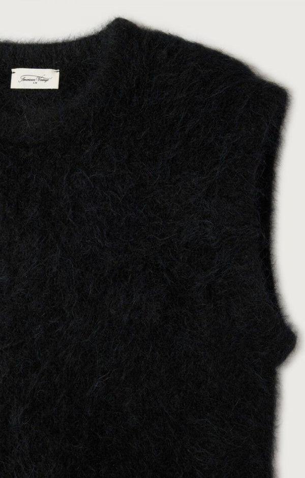 Niby alpaca vest - Black